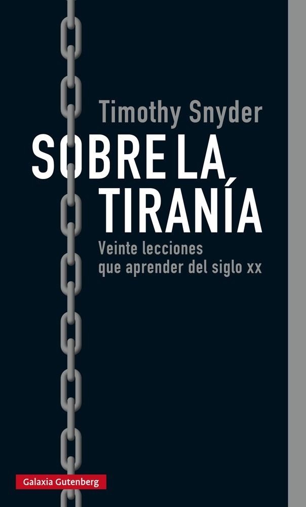 SOBRE LA TIRANÍA | 9788416734979 | SNYDER, TIMOTHY | Llibreria Online de Banyoles | Comprar llibres en català i castellà online