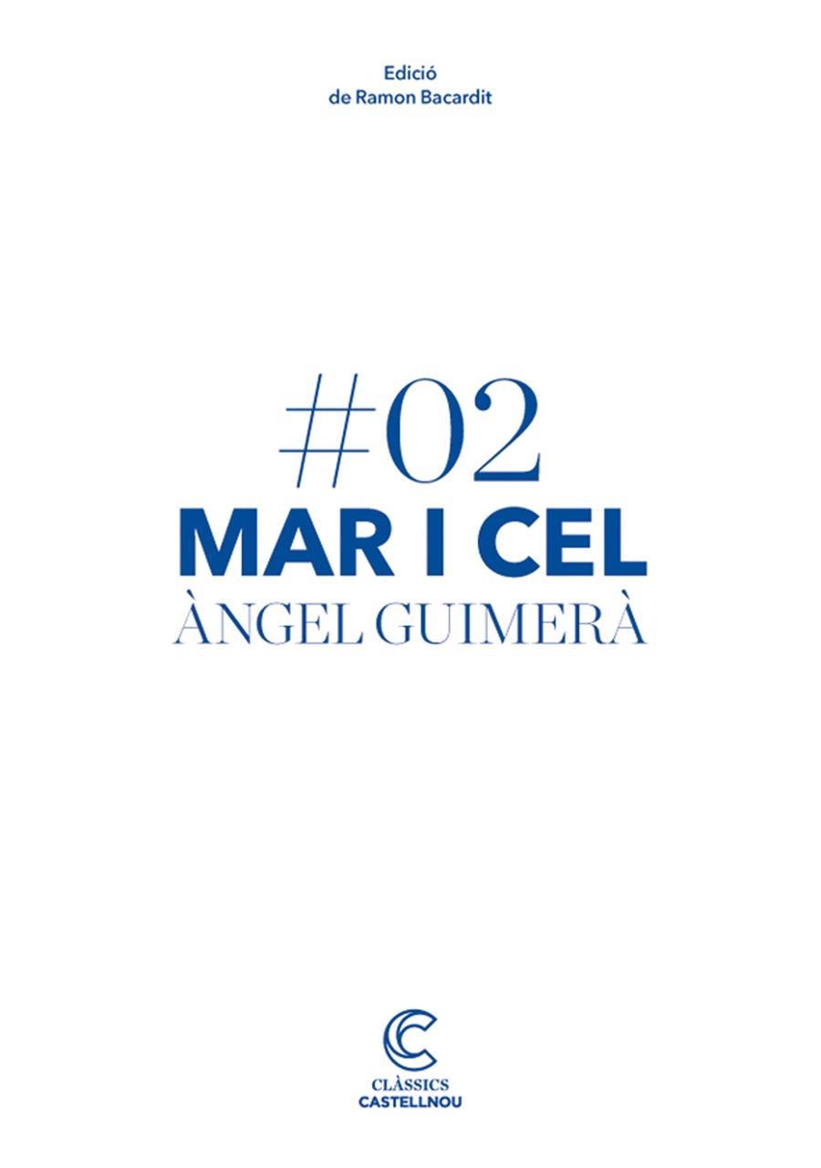 MAR I CEL | 9788498044188 | GUIMERÀ JORGE, ÀNGEL | Llibreria Online de Banyoles | Comprar llibres en català i castellà online