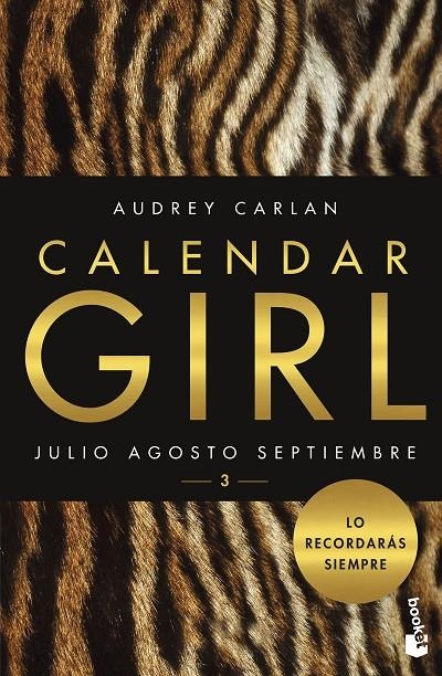 CALENDAR GIRL 3 JULIO AGOSTO SEPTIEMBRE | 9788408173342 | CARLAN, AUDREY | Llibreria L'Altell - Llibreria Online de Banyoles | Comprar llibres en català i castellà online - Llibreria de Girona