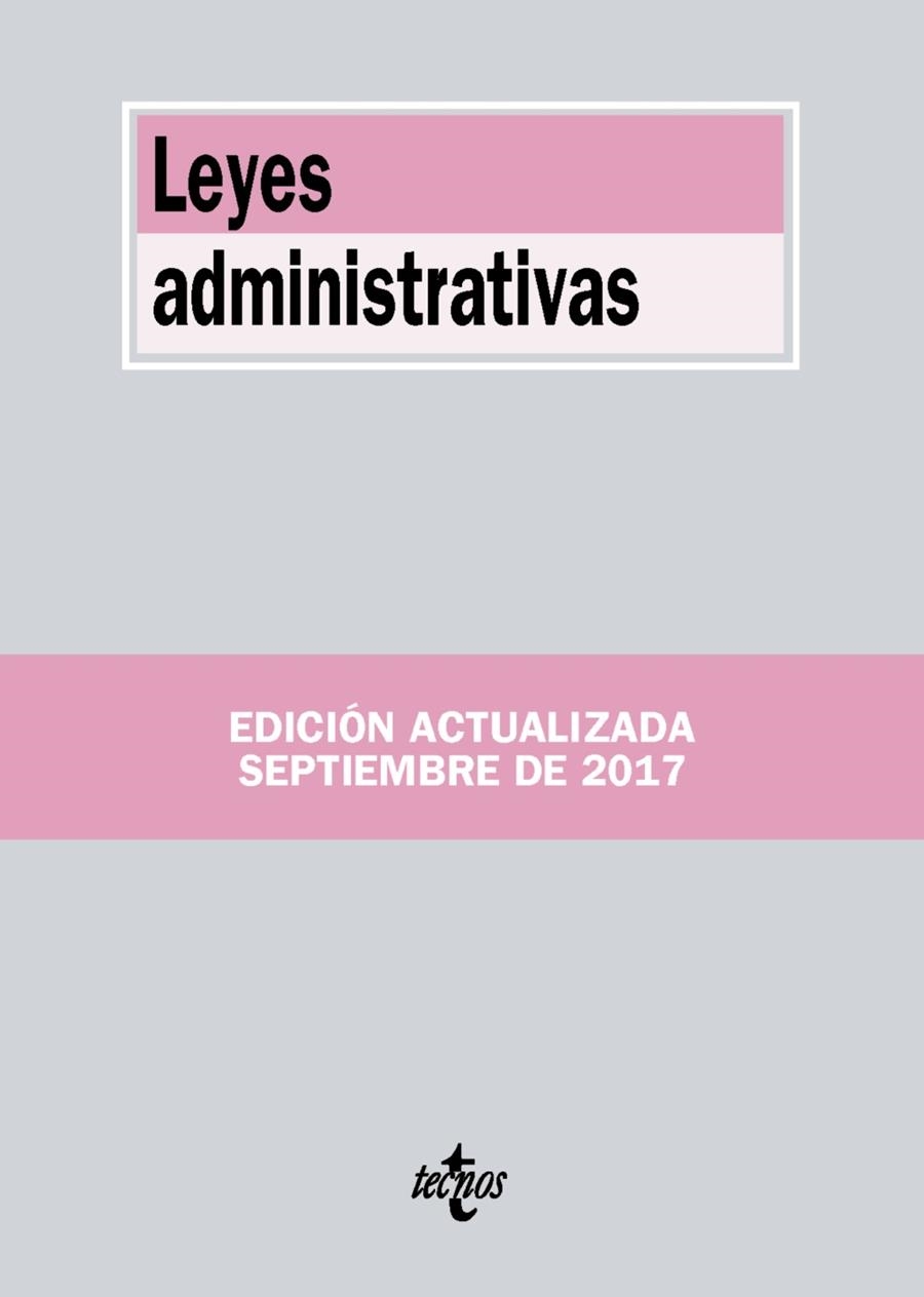 LEYES ADMINISTRATIVAS | 9788430971824 | EDITORIAL TECNOS | Llibreria Online de Banyoles | Comprar llibres en català i castellà online