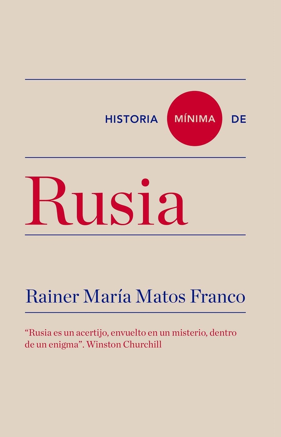 HISTORIA MÍNIMA DE RUSIA | 9788417141615 | MATOS FRANCO, RAINER MARÍA | Llibreria Online de Banyoles | Comprar llibres en català i castellà online