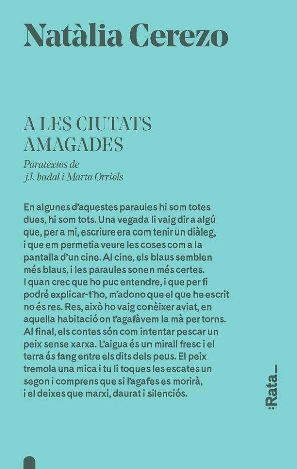 A LES CIUTATS AMAGADES | 9788416738403 | CEREZO, NATÀLIA | Llibreria Online de Banyoles | Comprar llibres en català i castellà online