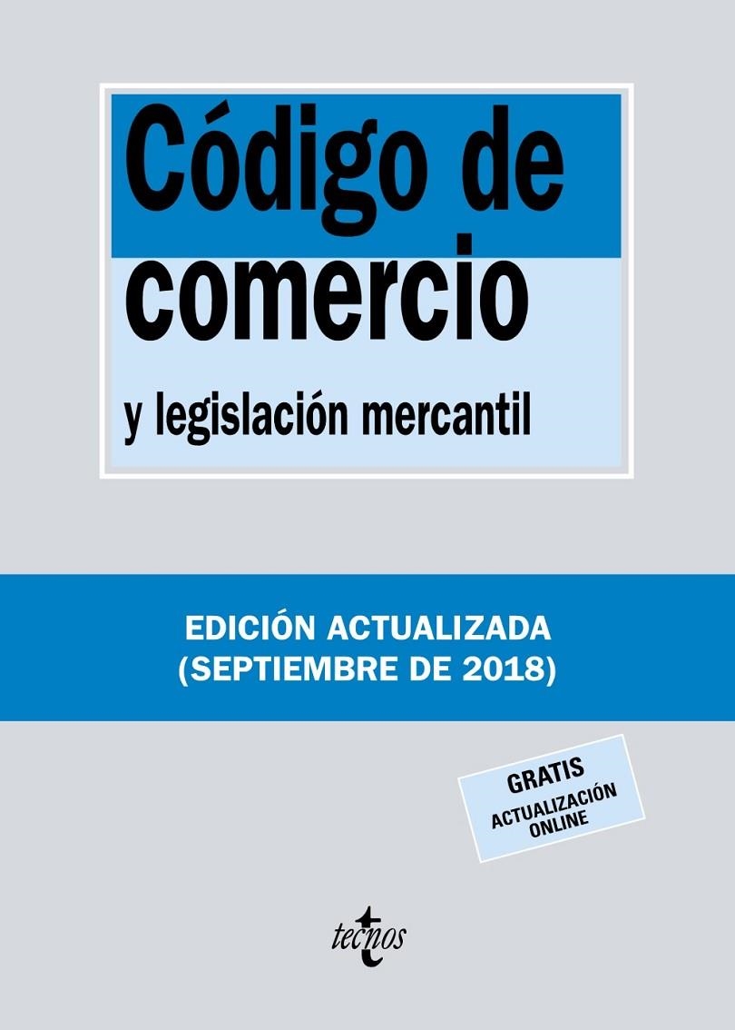 CÓDIGO DE COMERCIO Y LEGISLACIÓN MERCANTIL | 9788430975082 | EDITORIAL TECNOS | Llibreria L'Altell - Llibreria Online de Banyoles | Comprar llibres en català i castellà online - Llibreria de Girona