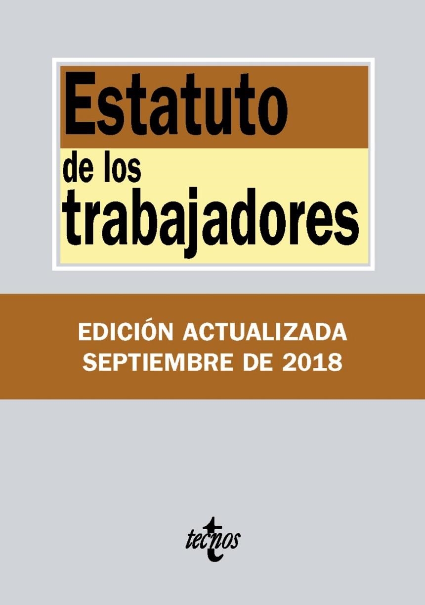 ESTATUTO DE LOS TRABAJADORES | 9788430975129 | EDITORIAL TECNOS | Llibreria L'Altell - Llibreria Online de Banyoles | Comprar llibres en català i castellà online - Llibreria de Girona