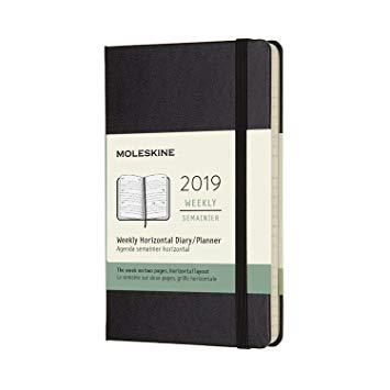 AGENDA MOLESKINE 2019 12M SETMANAL HORITZONTAL P NEGRA TAPA DURA | 8058341715796 | MOLESKINE | Llibreria Online de Banyoles | Comprar llibres en català i castellà online