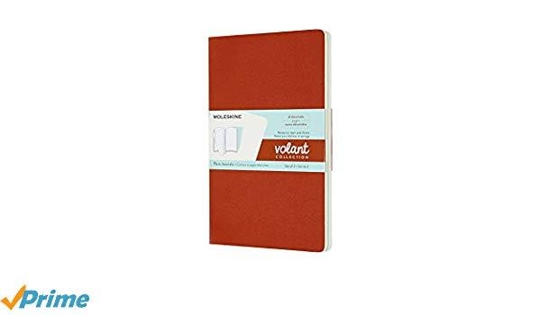 LLIBRETA PÀG BLANCA  VOLANT TARONJA CORAL I BLAU AIGUAMARINA L L/PAC DE 2 | 8058647620534 | MOLESKINE | Llibreria Online de Banyoles | Comprar llibres en català i castellà online