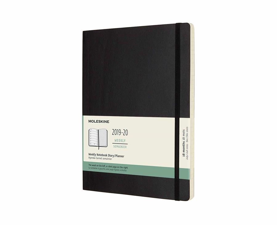 AGENDA ESCOLAR SETMANAL TAPA TOVA NEGRA XL MOLESKINE 2019-2020 | 8058647629506 | MOLESKINE | Llibreria Online de Banyoles | Comprar llibres en català i castellà online