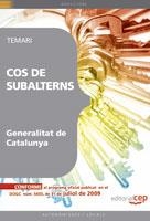 COS SUBALTERNS DE LA GENERALITAT DE CATALUNYA. TEMARI | 9788499248424 | AAVV | Llibreria Online de Banyoles | Comprar llibres en català i castellà online