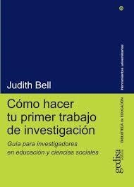 COMO HACER TU PRIMER TRABAJO DE INVESTIGACIÓN | 9788474329315 | BELL, JUDITH | Llibreria Online de Banyoles | Comprar llibres en català i castellà online