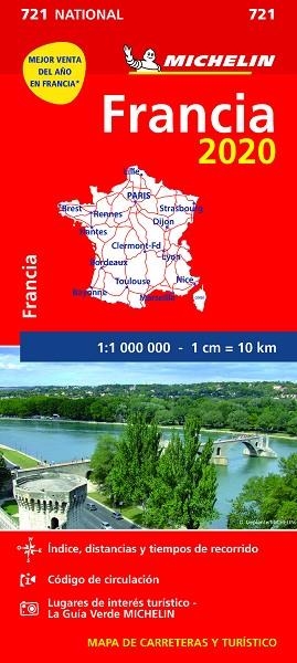 MAPA NATIONAL FRANCIA 2020 1:1 000 000 | 9782067242715 | VARIOS AUTORES | Llibreria Online de Banyoles | Comprar llibres en català i castellà online