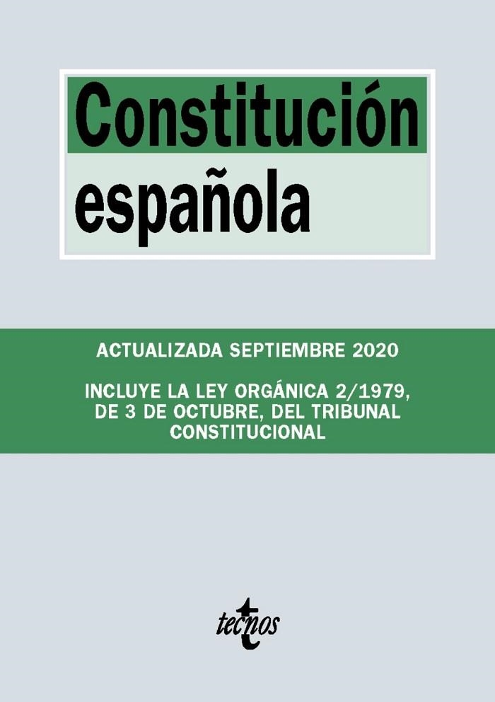 CONSTITUCIÓN ESPAÑOLA | 9788430980130 | EDITORIAL TECNOS | Llibreria L'Altell - Llibreria Online de Banyoles | Comprar llibres en català i castellà online - Llibreria de Girona