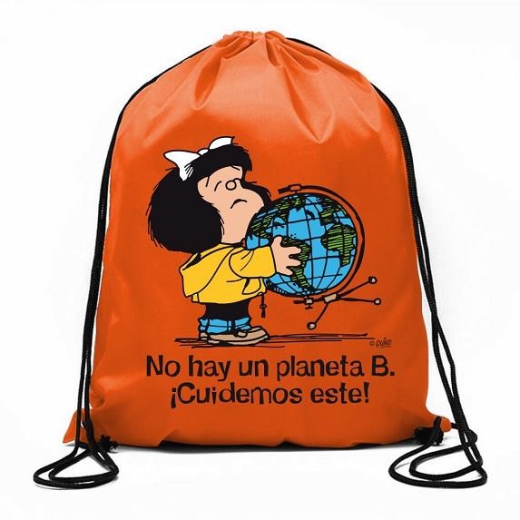 BOLSA DE CUERDAS MAFALDA ¡NO HAY UN PLANETA B! | 9788893677981 | QUINO | Llibreria Online de Banyoles | Comprar llibres en català i castellà online