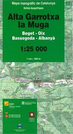 ALTA GARROTXA LA MUGA 1:25.000 -ICGC | 9788439391647 | ICGC | Llibreria Online de Banyoles | Comprar llibres en català i castellà online