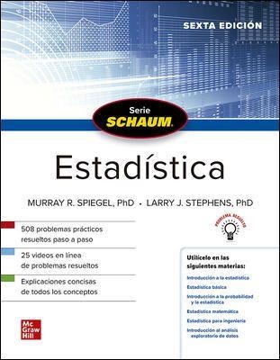 SCHAUM ESTADÍSTICA | 9786071514639 | AAVV | Llibreria Online de Banyoles | Comprar llibres en català i castellà online