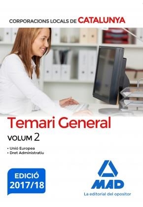 CORPORACIONS LOCALS DE CATALUNYA. TEMARI GENERAL VOLUM 2 | 9788414211724 | AAVV | Llibreria Online de Banyoles | Comprar llibres en català i castellà online