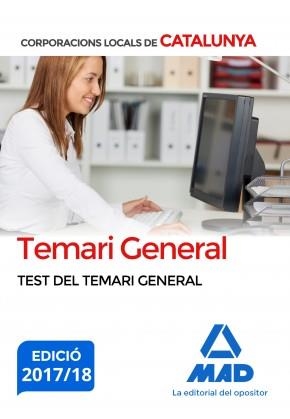 CORPORACIONS LOCALS DE CATALUNYA. TEST DEL TEMARI GENERAL | 9788414219973 | AAVV | Llibreria Online de Banyoles | Comprar llibres en català i castellà online