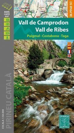 MAPA VALL DE CAMPRODON / VALL DE RIBES 1:50.000 | 9788480908658 | AAVV | Llibreria Online de Banyoles | Comprar llibres en català i castellà online