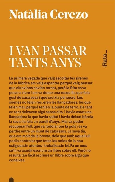 I VAN PASSAR TANTS ANYS | 9788416738045 | CEREZO, NATÀLIA | Llibreria Online de Banyoles | Comprar llibres en català i castellà online