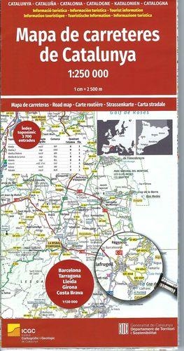 MAPA DE CARRETERES DE CATALUNYA 1:250.000 | 9788418601231 | ICGC | Llibreria Online de Banyoles | Comprar llibres en català i castellà online