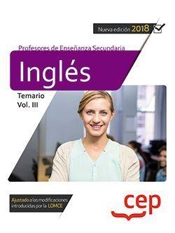 CUERPO DE PROFESORES DE ENSEÑANZA SECUNDARIA. INGLÉS. TEMARIO VOL. III. | 9788468172316 | VARIOS AUTORES | Llibreria L'Altell - Llibreria Online de Banyoles | Comprar llibres en català i castellà online - Llibreria de Girona