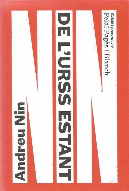 DE L'URSS ESTANT | 9788412499735 | NIN, ANDREU | Llibreria Online de Banyoles | Comprar llibres en català i castellà online