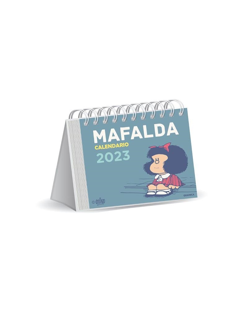 MAFALDA 2023, CALENDARIO ESCRITORIO AZUL CLARO | 9789878935096 | QUINO | Llibreria Online de Banyoles | Comprar llibres en català i castellà online