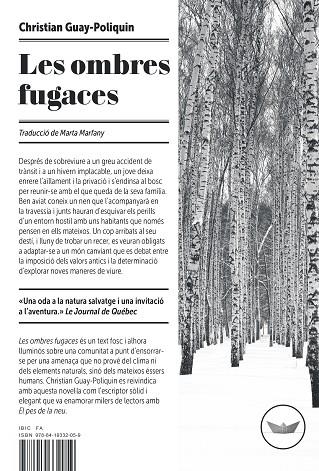 LES OMBRES FUGACES | 9788419332059 | GUAY-POLIQUIN, CHRISTIAN | Llibreria Online de Banyoles | Comprar llibres en català i castellà online