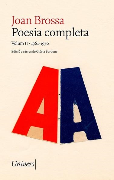 POESIA COMPLETA. VOLUM II | 9788418887352 | BROSSA, JOAN | Llibreria Online de Banyoles | Comprar llibres en català i castellà online