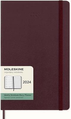 AGENDA 2024 SETMANAL L VERMELL BORDEUS TAPA DURA MOLESKINE | 8056598857108 | MOLESKINE | Llibreria Online de Banyoles | Comprar llibres en català i castellà online