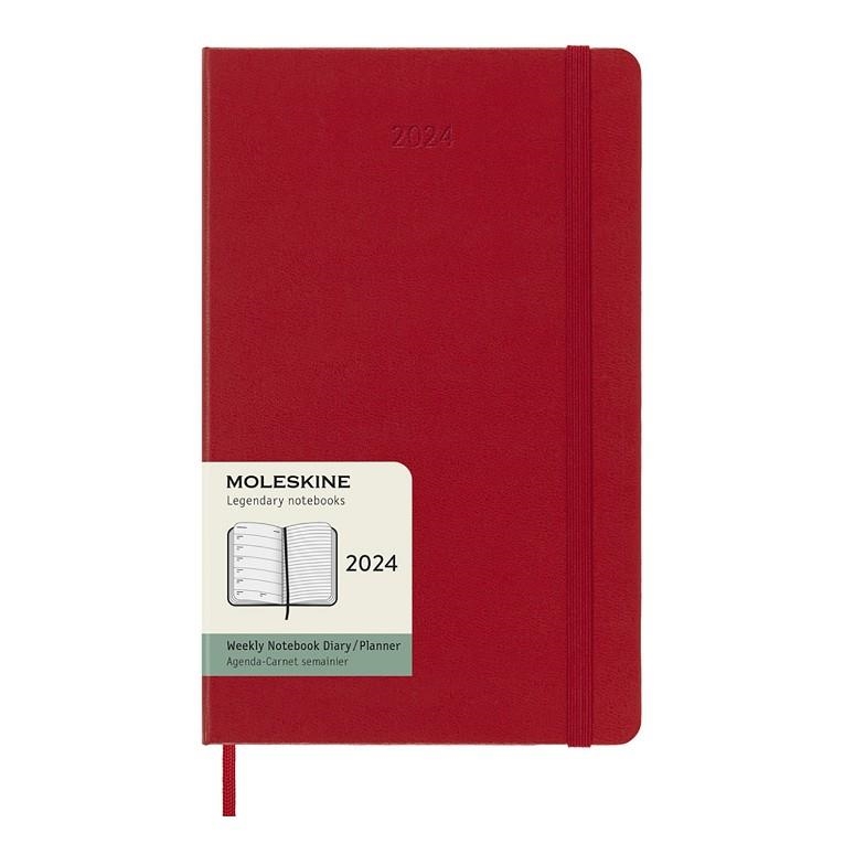 AGENDA 2024 SETMANAL L VERMELLA TAPA DURA MOLESKINE | 8056598856637 | MOLESKINE | Llibreria Online de Banyoles | Comprar llibres en català i castellà online