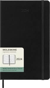 AGENDA 2024 SETMANAL HORITZONTAL L NEGRA TAPA DURA MOLESKINE | 8056598856798 | MOLESKINE | Llibreria Online de Banyoles | Comprar llibres en català i castellà online