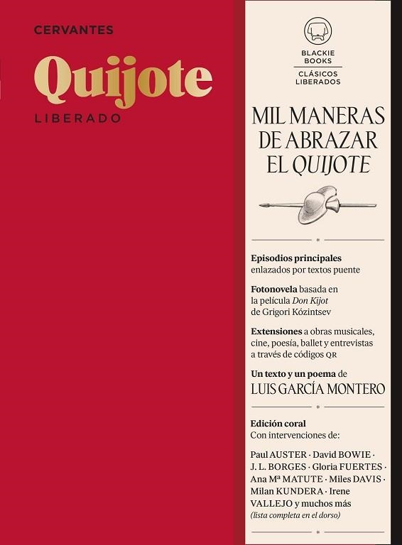 QUIJOTE LIBERADO | 9788419654328 | DE CERVANTES, MIGUEL | Llibreria L'Altell - Llibreria Online de Banyoles | Comprar llibres en català i castellà online - Llibreria de Girona