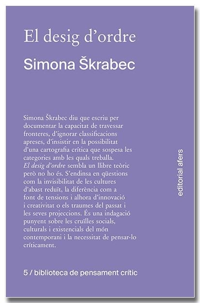 EL DESIG D'ORDRE | 9788418618604 | SKRABEC, SIMONA | Llibreria Online de Banyoles | Comprar llibres en català i castellà online