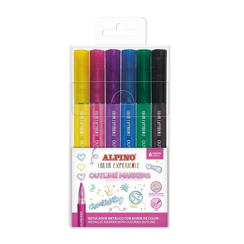 SET 6 RET. OUTLINER MARKERS COLOR EXPERIENCE ALPINO | 8413240613572 | Llibreria Online de Banyoles | Comprar llibres en català i castellà online