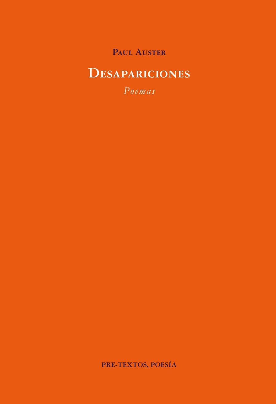 DESAPARICIONES | 9788481910858 | AUSTER, PAUL | Llibreria Online de Banyoles | Comprar llibres en català i castellà online