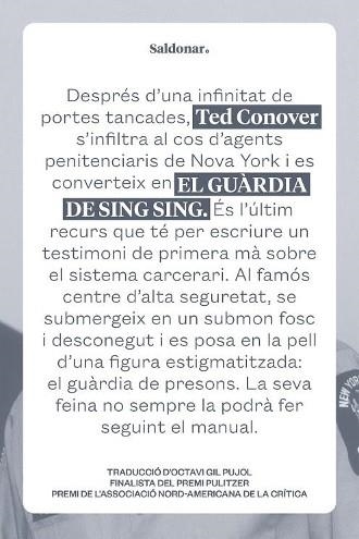 GUÀRDIA DE SING SING, EL | 9788419571410 | CONOVER, TED | Llibreria Online de Banyoles | Comprar llibres en català i castellà online