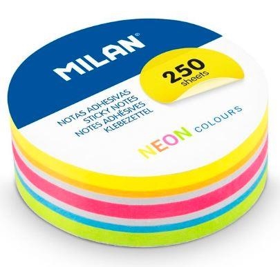 NOTES ADHESIVES RODONES COLORS NEON | 8411574110873 | MILAN | Llibreria Online de Banyoles | Comprar llibres en català i castellà online