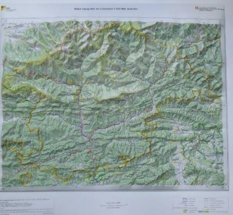 MAPA TOPOGRÀFIC DE CATALUNYA 1:100.000 (EN RELLEU). RIPOLLÈS | 8414774327072 | ICGC | Llibreria L'Altell - Llibreria Online de Banyoles | Comprar llibres en català i castellà online - Llibreria de Girona