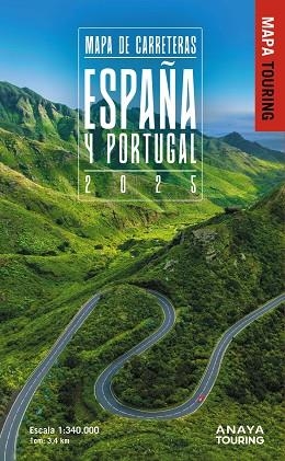 MAPA DE CARRETERAS DE ESPAÑA Y PORTUGAL 1:340.000, 2025 | 9788491588610 | ANAYA TOURING | Llibreria L'Altell - Llibreria Online de Banyoles | Comprar llibres en català i castellà online - Llibreria de Girona