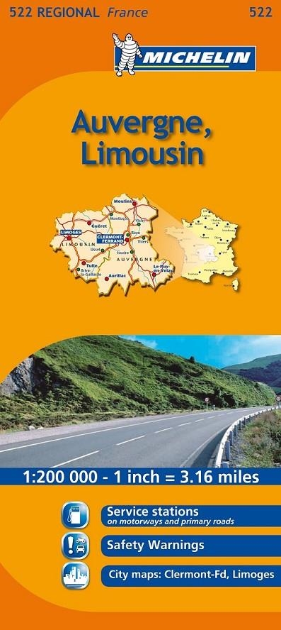 MAPA 522 AUVERGNE-LIMOUSIN -MICHELIN- | 9782067135307 | AAVV | Llibreria Online de Banyoles | Comprar llibres en català i castellà online