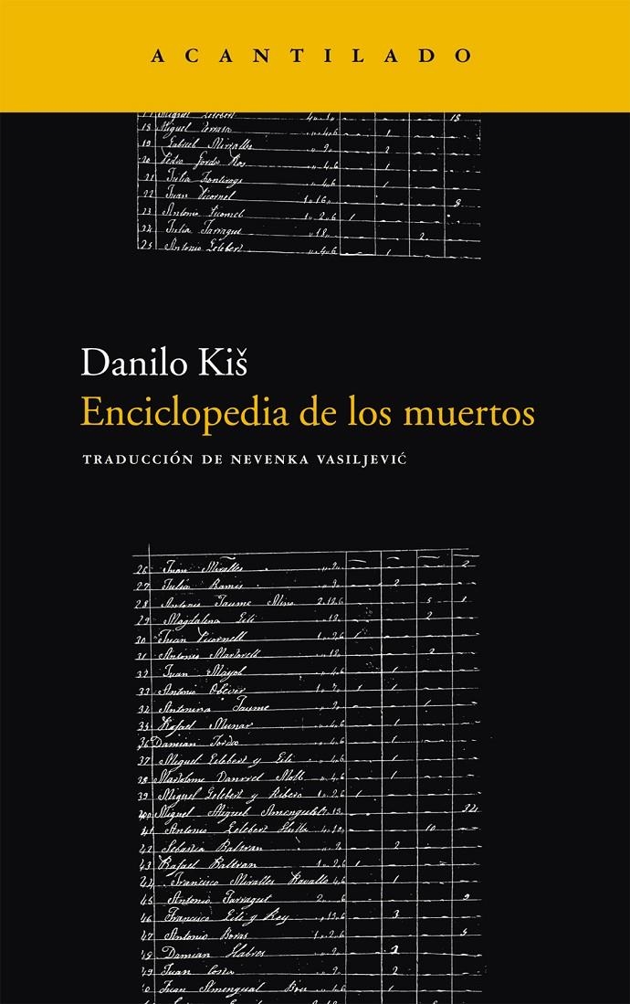 ENCICLOPEDIA DE LOS MUERTOS NA-138 | 9788496834590 | KIS, DANILO | Llibreria L'Altell - Llibreria Online de Banyoles | Comprar llibres en català i castellà online - Llibreria de Girona