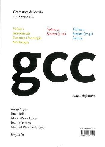 GRAMATICA CATALA CONTEMPORANI N/E | 9788497873123 | JOAN SOLÀ CORTASSA/DIVERSOS AUTORS | Llibreria Online de Banyoles | Comprar llibres en català i castellà online