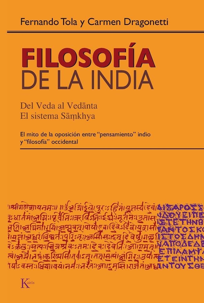 FILOSOFIA DE LA INDIA -SP | 9788472456884 | TOLA,F;DRAGONETTI,C | Llibreria Online de Banyoles | Comprar llibres en català i castellà online