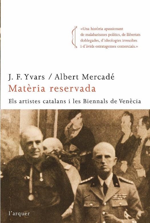 MATERIA RESERVADA | 9788466410205 | YVARS, J.F. ; MERCADÉ, ALBERT | Llibreria Online de Banyoles | Comprar llibres en català i castellà online