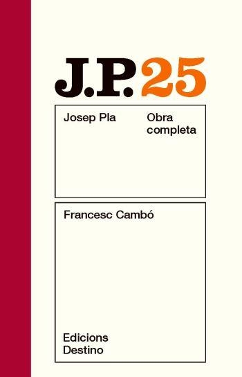 FRANCESC CAMBÓ | 9788497101653 | PLA, JOSEP | Llibreria Online de Banyoles | Comprar llibres en català i castellà online