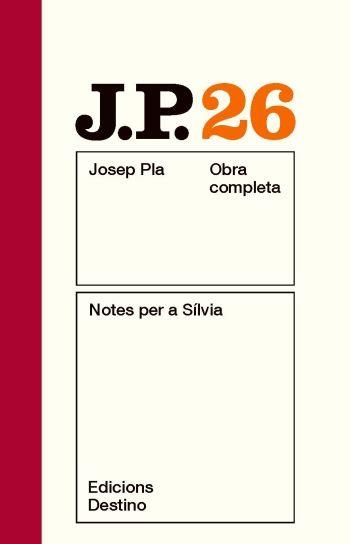 NOTES PER A SÍLVIA | 9788497101660 | PLA, JOSEP | Llibreria Online de Banyoles | Comprar llibres en català i castellà online