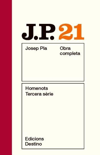 HOMENOTS TERCERA SÈRIE | 9788497101615 | PLA, JOSEP | Llibreria Online de Banyoles | Comprar llibres en català i castellà online