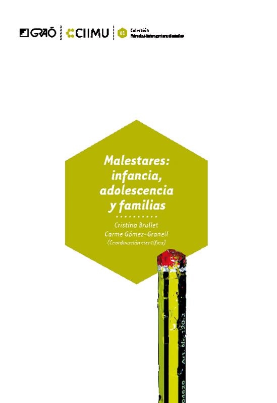 MALESTARES INFANCIA ADOLESCENCIA Y FAMILIA | 9788478276264 | BRULLET, CRISTINA;GÓMEZ-GRANELL,C (COORDI) | Llibreria Online de Banyoles | Comprar llibres en català i castellà online