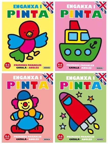 ENGANXA I PINTA PRIMERES PARAULES CATALÀ-ANGLÈS | 9788467705805 | A.A.V.V. | Llibreria Online de Banyoles | Comprar llibres en català i castellà online