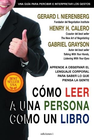 CÓMO LEER A UNA PERSONA COMO UN LIBRO | 9788496851672 | NIERENBERG, GERARD I. / CALERO, H.H./ GRAYSON, G | Llibreria L'Altell - Llibreria Online de Banyoles | Comprar llibres en català i castellà online - Llibreria de Girona